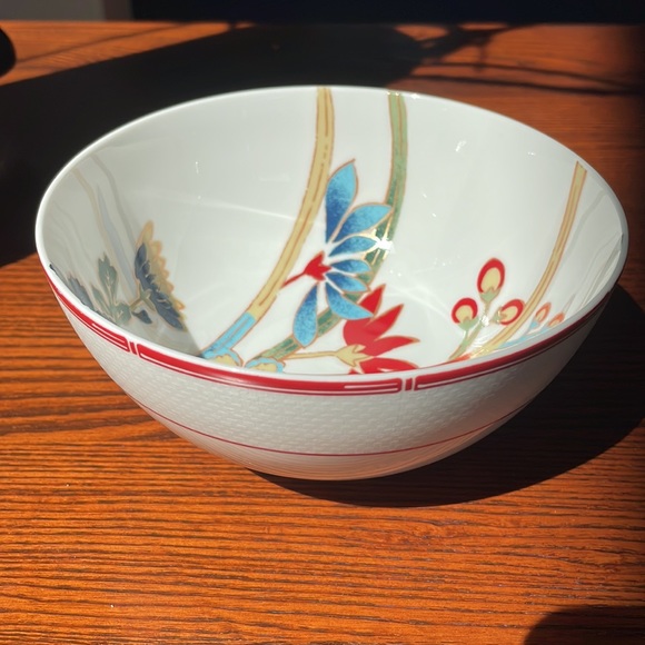 Lauren Ralph Lauren Red Pagoda 6” Coupe Cereal Bowl RARE Chinoiserie - Picture 6 of 12